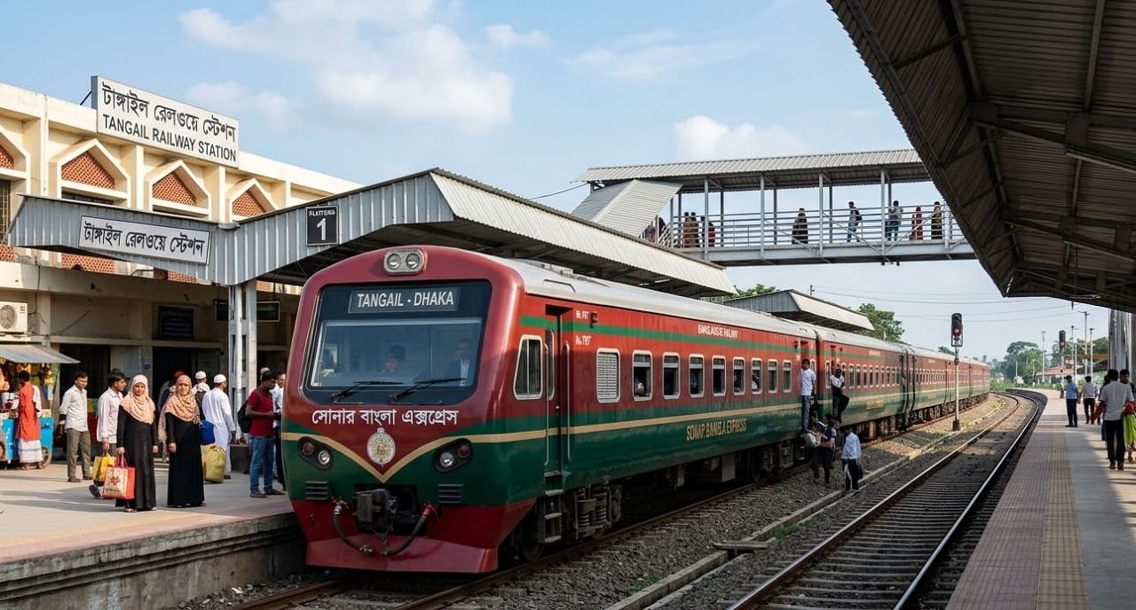 টাঙ্গাইল টু ঢাকা ট্রেনের সময়সূচী