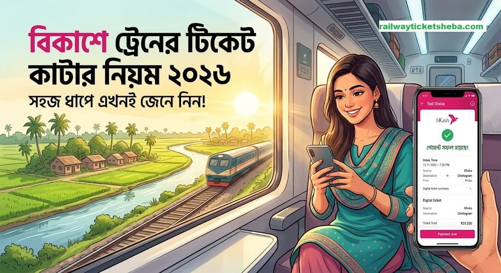 বিকাশে ট্রেনের টিকেট কাটার নিয়ম